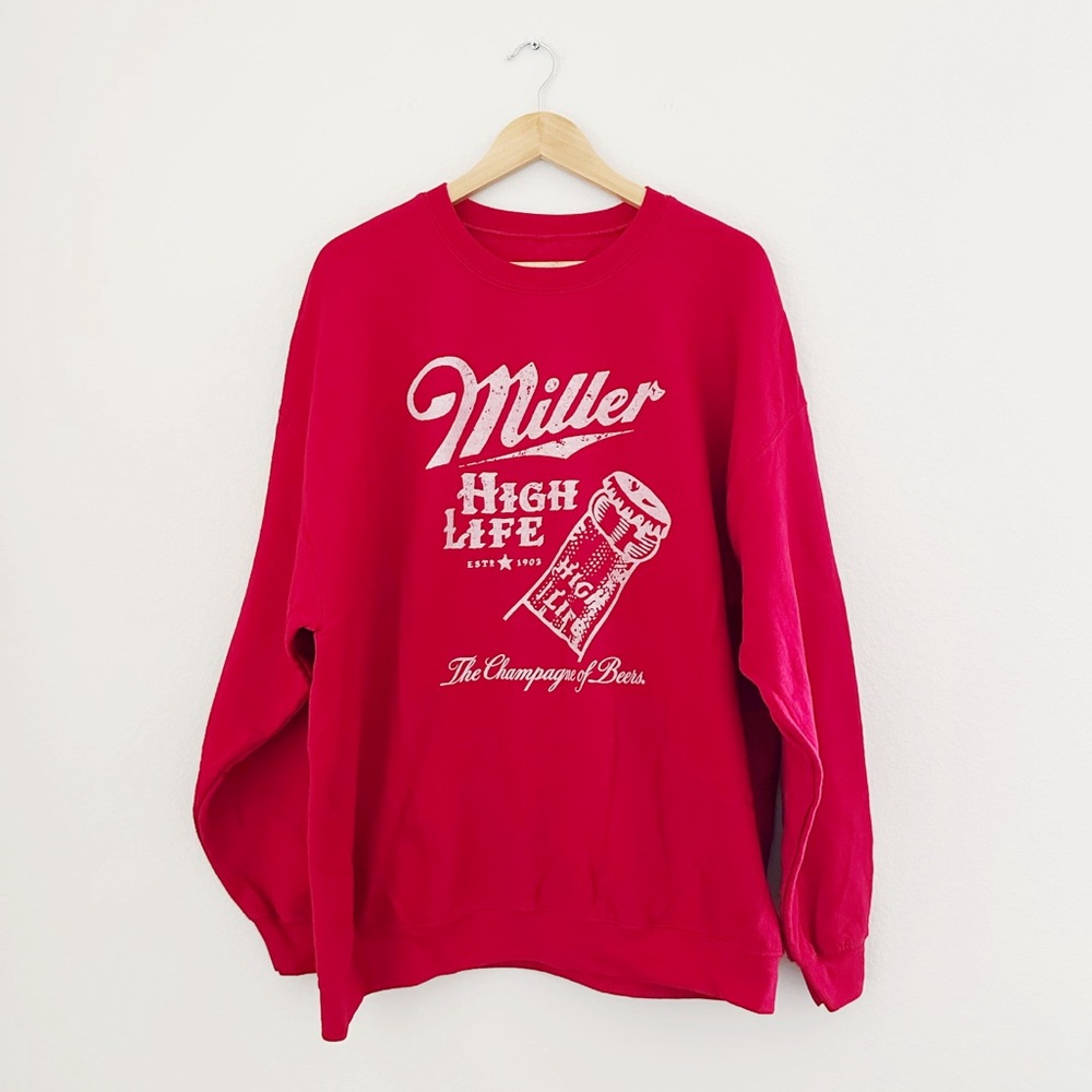 NEW Junk Food Clothing Miller High Life Sweatshirt
